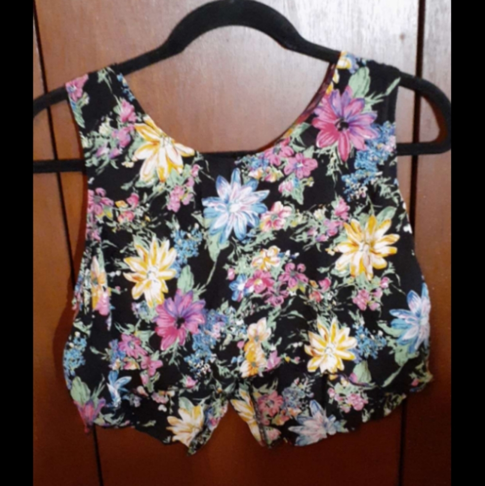 A floral croptop